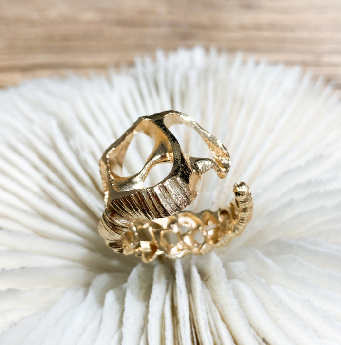 Shell Ring Gold Plated
